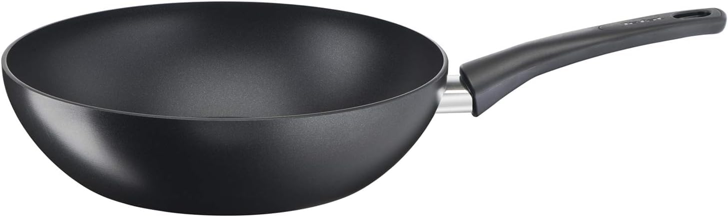 Tefal Ultimate On-Wok 28 cm con revestimiento ultra resistente,thermo-signal,thermo-fusion,apta para gas,vitrocerámica,eléctricas e inducción,apto para horno hasta 175º,forma profunda,WOKPFANNE 28CM