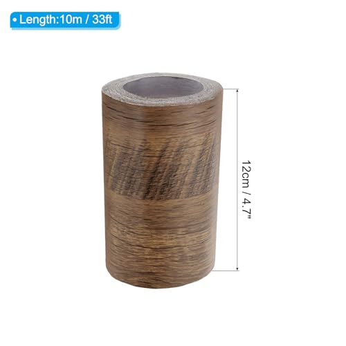 Image of PATIKIL Wood Grain Repair Tape 4.7in x33ft, Self Adhesive Realistic Textured Repair Tape Patch for Floor Door Table Cabinets Desk, Begonia