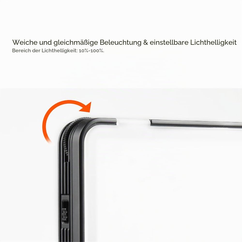 Godox LEDM150 LED-Videoleuchte, LED Video Light 5600K Dimmbare, TLCI 94+ und Lithium Batterie für Smartphones und DSLR Kamera | Integriertes Videolicht mit Lithium-Akku für Smartphones und DSLR-Kameras