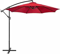 Ombrelone Articulado Guarda Sol De Praia Jardim Lateral 3 Metros