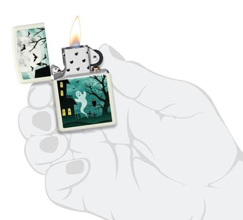 Encendedor Zippo Spooky Design Verde fosforescente miniatura 6