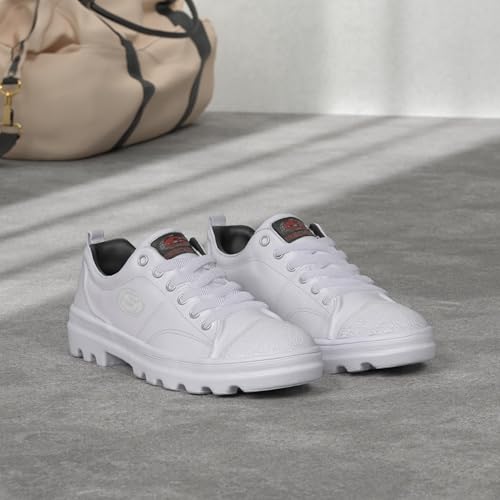 Skechers womens Roadies-true Roots Sneaker, White, 7 US
