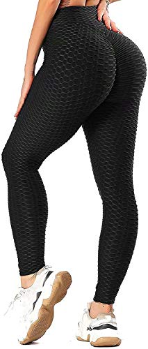 Butt Lift Yoga Pants Hight Waist Workout Booty Leggings Bubble Textured Scrunch Tights