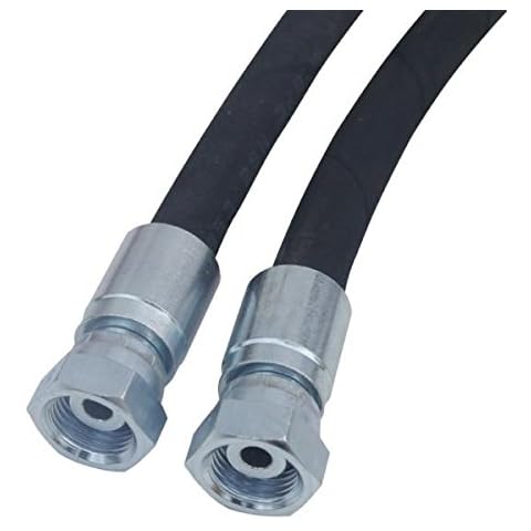 Hydromot- Hydraulikschlauch. Beidseitige Überwurfmuttern mit Innengewinde 1/4". Länge des Hydraulikschlauchs 3800 mm Cover