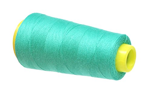 Image of Mandala Crafts Turquoise Mercerized Cotton Thread Cones for Sewing Quilting | 2400 Yds 50 WT, 100% Long Staple Cotton, Multipurpose, for Embroidery, Piecing, Sergers, Applique, Machine and Hand Sewing