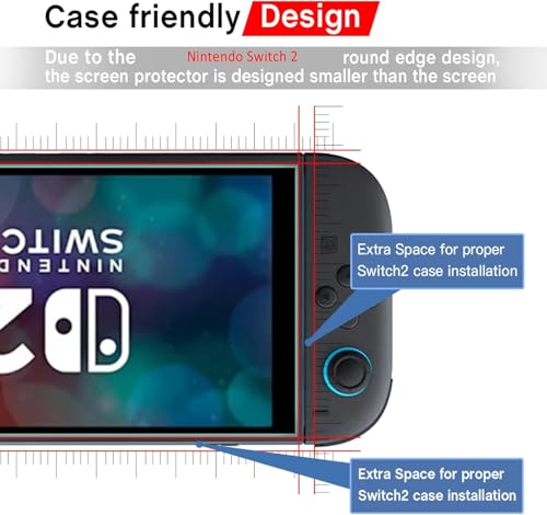 Image of QUAGGY 2 Pack for Nintendo Switch 2 Screen Protector [2026 Upgrade]