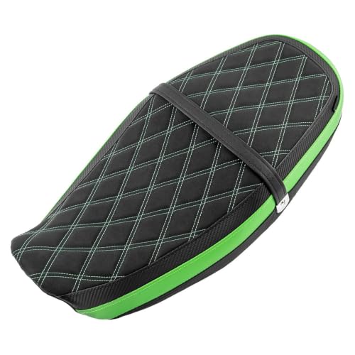 Selle moto Kawasaki Z900RS housse de rechange en cuir PU finition verte