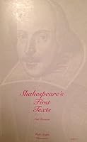 Shakespeare's first texts 1895217997 Book Cover