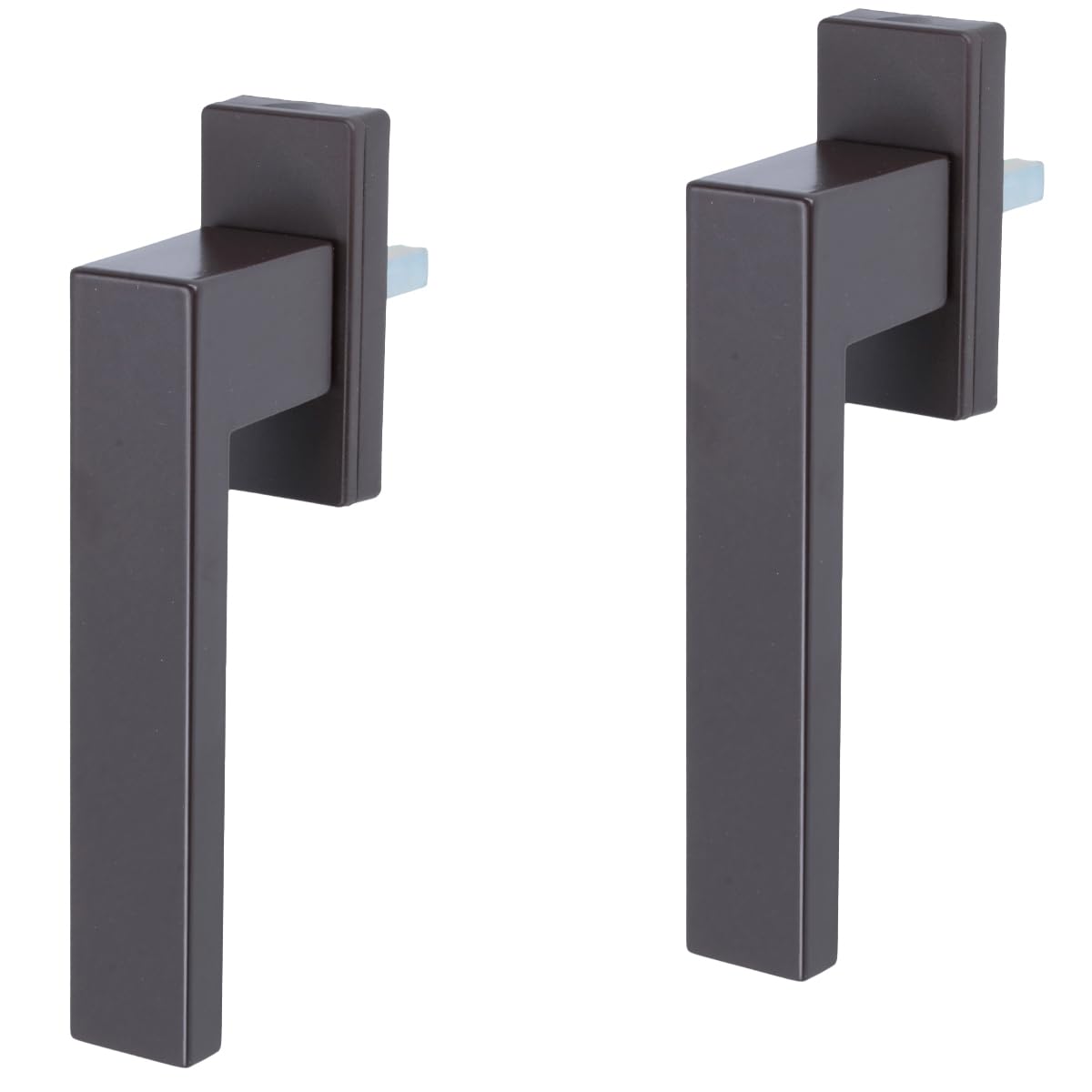 RAL8019 Set of 2 Window Handle Grid Olive Brown Metal 45° Grid Exclusive Design, Set of 2 - Brown