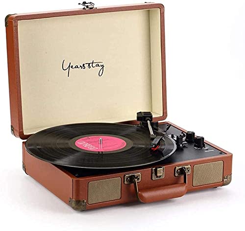 Bagage Portable Gramophone Vinyl Record Player Bluetooth 5.0 Turntable 33 45 78RPM 3 Speed Retro avec 2 Haut-parleurs… - Les Beatles, Paul McCartney, John Lennon, RIngo Starr, George Harrison Bagage Portable Gramophone Vinyl Record Player Bluetooth 5.0 Turntable 33 45 78RPM 3 Speed Retro avec 2 Haut-parleurs…