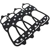 Mikinona 2 Pairs Ice Snow Cleats Crampons with 8-Spike...