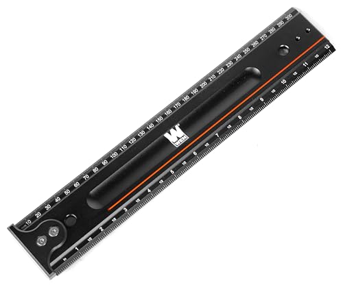WEN 12-Inch Measuring Ruler With Hook Stop (ME812R)