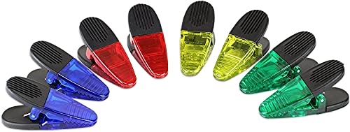 Magnetic Plastic Clips Set of 24 3-1/4