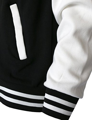 BCPOLO Baseball Jacket - Varsity Cotton Letterman Jacket in 8 Colors