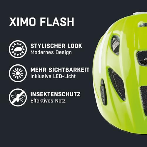 ALPINA XIMO Flash Kinderfahrradhelm, be Visible Gloss, 45-49 cm – Ansicht 2