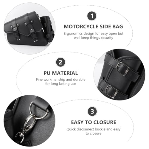 Bolsa Homoyoyo para brazo oscilante de motocicleta negra miniatura 7