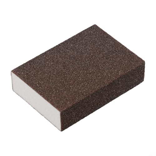 Gdfnmogo Lot de blocs d'éponges de ponçage avec grain 60/80/120/240 pour une utilisation humide ou sèche, patins de ponçage en mousse souple pour bois, métal, peinture, plastique, cloison sèche
