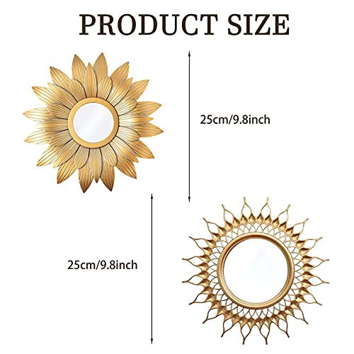 Zexuiru Small Mirrors Wall Décor Set Of 4 | Gold Round Mirrors For Room & Home Decor | Accent Mirrors Wall Art For Living Room, Bedroom & Dinning Room | Decorative Mirrors… #TOP6