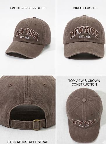 Image of Men's Cotton Baseball Cap, Adjustable Back Closure, Unisex, Casual Style, for Outdoor Lifestyle