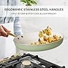 Pots and Pans Set Non Stick - VONIKI Ceramic Cookware Set with Cooking Utensils Set, Non Toxic Kitchen Cookware Sets Dutch Oven Pot with Lid Saucepan Set Sauté Pan Frying Pan Set for Cooking Gifts #4