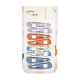 Goody X Sophia Yeshi Snap Hair Clips, Snap & Go Metal Barrettes for Women, Men & Family Easy Stackable Styling, Clips to Tuck in Bangs, Baby Hairs, All Hair Types, Multicolor - 8 Ct