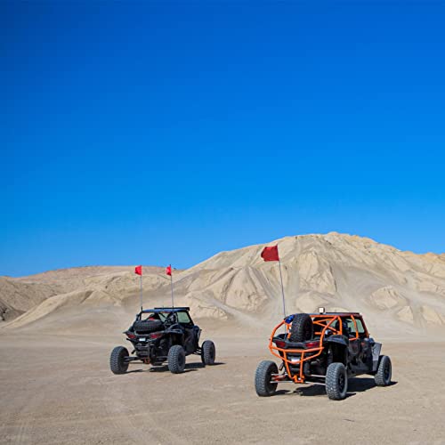 Syii Orange Boat Flag 12X18 Inch Outdoor, Heavy Duty Solid Color Nylon Utv Atv Attention Safety Flags With 2 Brass Grommets For Boating Car Bike Yacht Construction #TOP3