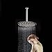 Artbath Ceiling Mount Shower Arm 12 Inch(300mm) Round Shower Arm with Flange for Rain Shower Head, Chrome Straight Shower arm, Solid Brass Chrome Finished