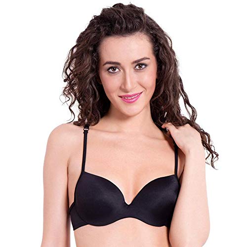Image of Brachy Women's T-Shirt Padded Underwired Push Up Bra Polycotton