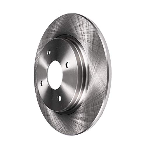Image of Detroit Axle - 4-Lug Rear Brake Rotors for 2000-2006 Nissan Sentra, 1993-2001 Altima, 1991-2002 INFINITI G20, Disc Brake Rotors Replacement [10.16 inch inch Rotors]