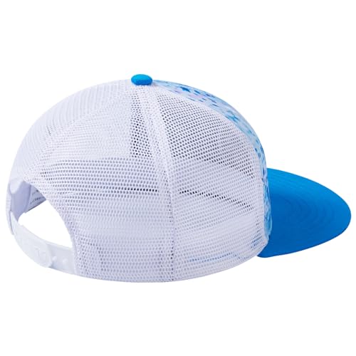 Image of BASSDASH Flat Brim Trucker Cap Adjustable Snapback Hat Mesh Back for Men Women