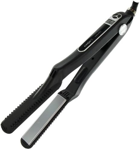 Amazon.com: Croc titanio infrarrojo 1 pulgada negro plancha plancha plancha  plancha plancha – placas flotantes de cerámica con mango cómodo doble  voltaje calor hasta 450 ℉ : Belleza y Cuidado Personal