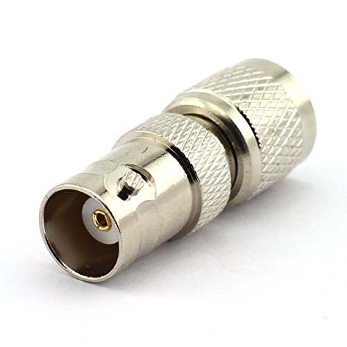 DGZZI 2-Pack BNC Female to Mini UHF Male RF Coaxial Adapter BNC to Mini UHF Coax Jack Connector
