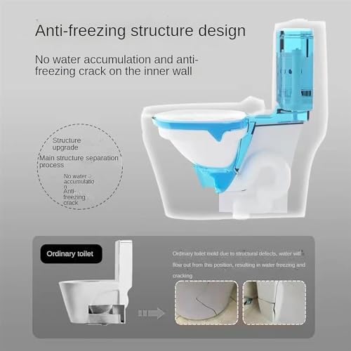 Inodoro sifónico super, inodoro de una pieza con descarga dual y silenciosa, innovador inodoro de cerámica para baño en casa y hotel, A-695x750x370mm miniatura 2