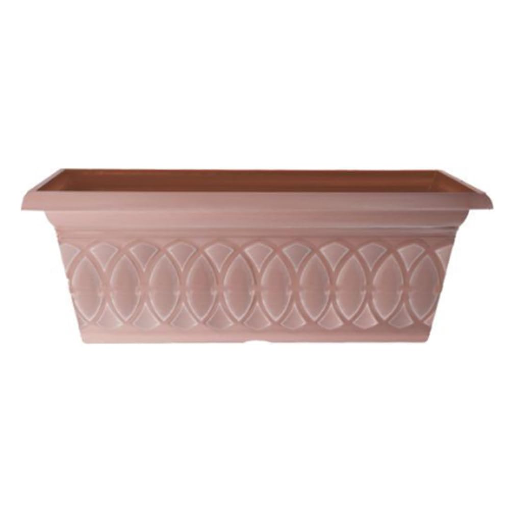 Yougarden Terracotta - Pair Of Durham Cloudy Window Boxes Planters For Garden Flowers