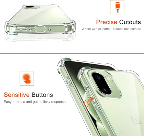 Image of Lustree Back Cover Transparent Case Compatible with OnePlus 15R 5G | Shockproof Bumper Edge Protection