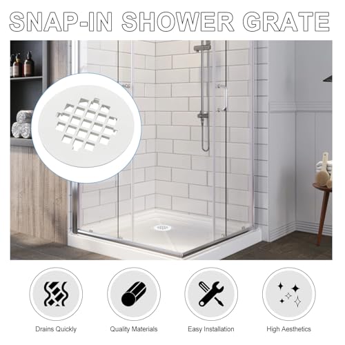 Repuesto cubierta de drenaje para ducha de 4.25 pulgadas miniatura 4