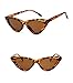 Price comparison product image Slim Cat Eye Leopard Sunglasses Women Ladies Retro Vintage Cateye Reflective IBIZA 2020