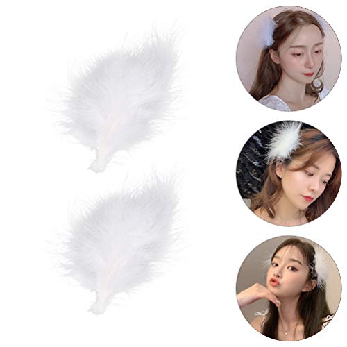 KESYOO 2 Pcs Gramps de Cabelde CasamentGramps de Cabelde Penas Macias Ccar de Niva Elegante Aóris de