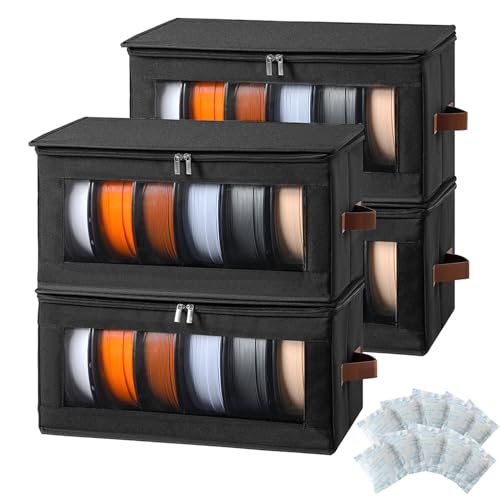 Qozary Filament Storage Box 4 Pack Filament Container for 3D Printing
