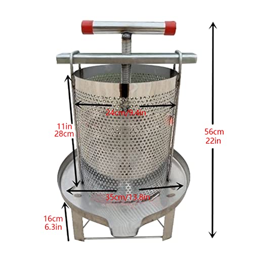 Rostfreier Stahl Mesh Honigpresse Maschine Honigschleuder, Haushalt Manuell Honigpresse Bienenwachspressen-Maschine… – Bild 8