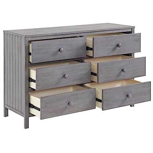 Image of Soho Baby Everlee 6 Drawer Dresser, Graystone