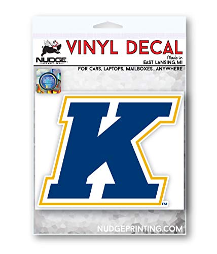 Image of Collegiate NCAA Car Decal Made from Premium Weatherproof Vinyl (Kent State K)