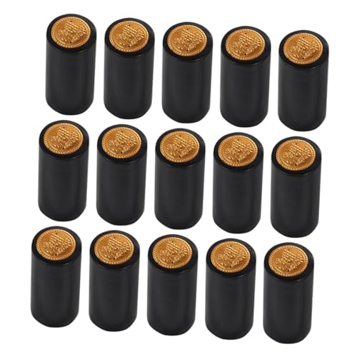 Cabilock 50Pcs Heat Shrink Sealing Capsules for Wine Bottles Wine Bottle Shrink Caps to Preserve Freshness and for Home Brewing and Storage