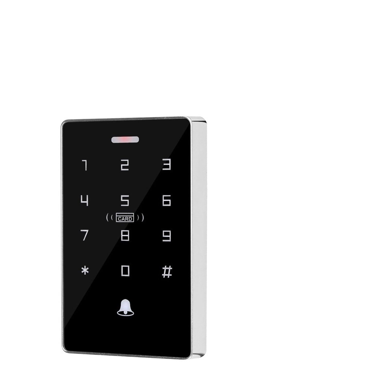 Teclado de control acceso con tarjeta doble frecuencia táctil retroiluminación y apertura cerradura puerta salida WG a prueba agua,Seguridad mejorada(Keypad with ID Keys)