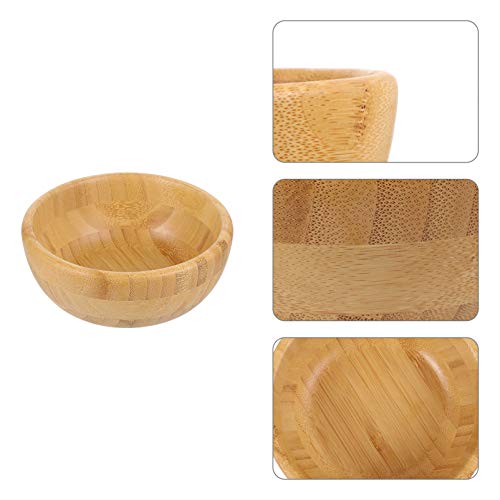 Hemoton Taças de Salada de Bambu para Saladas Sopa de Cereais Salada de Frutas Recipiente para Alime