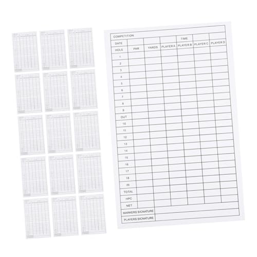OSOLADY 40Pcs Golf Score Durable Coated Paper Scorecards for Accurate Scorekeeping Any Weather Stylish Portable Golf Accessories for Enthusiasts