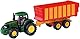 siku 1650, Claas Traktor mit Silagewagen, Metall/Kunststoff, Multicolor, Öffenbare Heckklappe