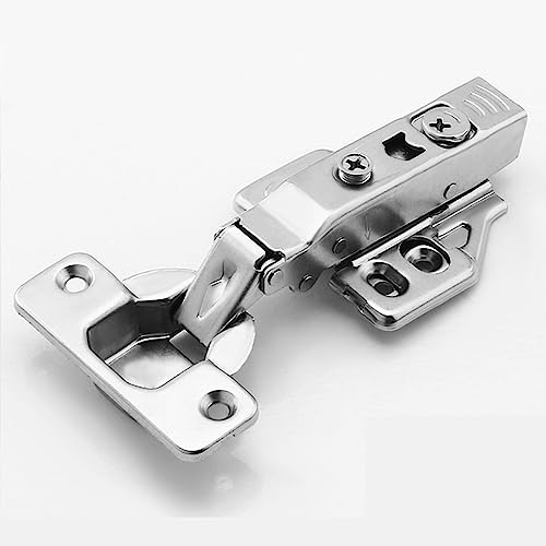 Image of Volo European Style Mild Steel Adjustable 3D Clip-on Soft Close Concealed Cabinet Hinges,(2 pcs, 1 Set) (0*- Full Overlay, 1)