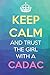 Produktbild Keep Calm And Trust The Girl With A CADAC: Keep Calm Name Professional Title Journal Diary Notebook with Cover Degree License Certification Credential