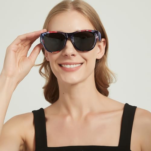 IGnaef® Polarized Fit Over Sunglasses for Women Trendy Lightweight Glasses Shades for Driving IF80102